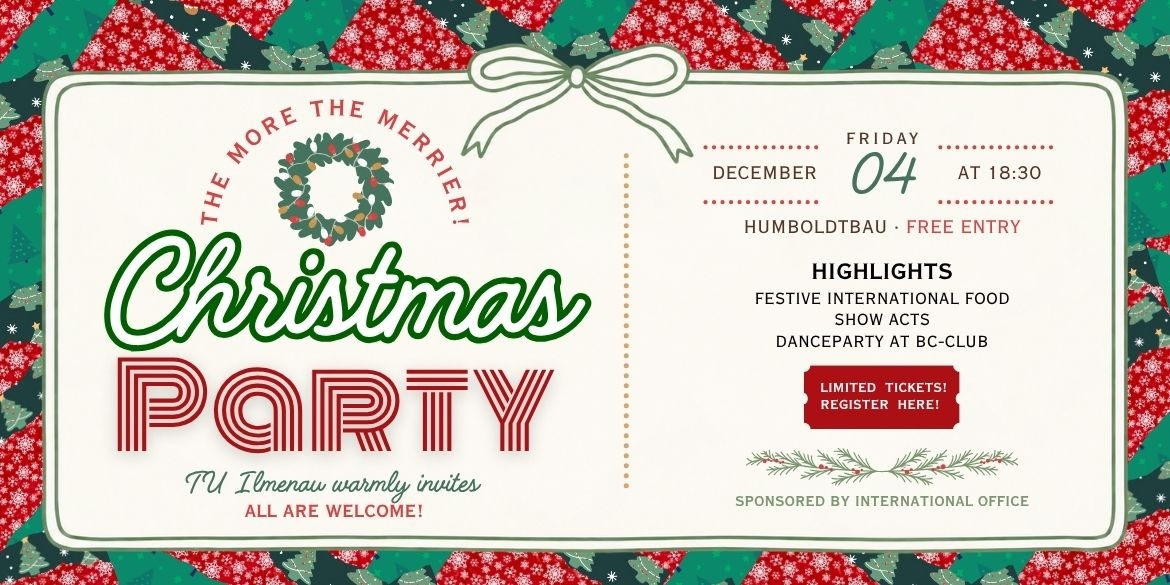 TU Ilmenau Christmas Party. The more the merrier!